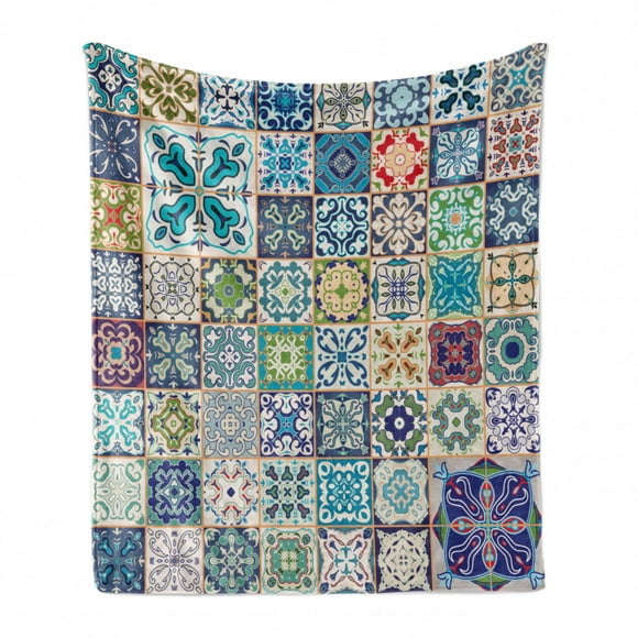 50 x 60 Multicolor Lunarable Orient Soft Flannel Fleece Throw Blanket Cozy Plush for Indoor and Outdoor Use Moroccan Middle Eastern Oriental Traditional Vintage Mosaic Motif 50 x 60 Multicolor Lunarable Orient Soft Flannel Fleece Throw Blanket Cozy Plush for Indoor and Outdoor Use Moroccan Middle Eastern Oriental Traditional Vintage Mosaic Motif